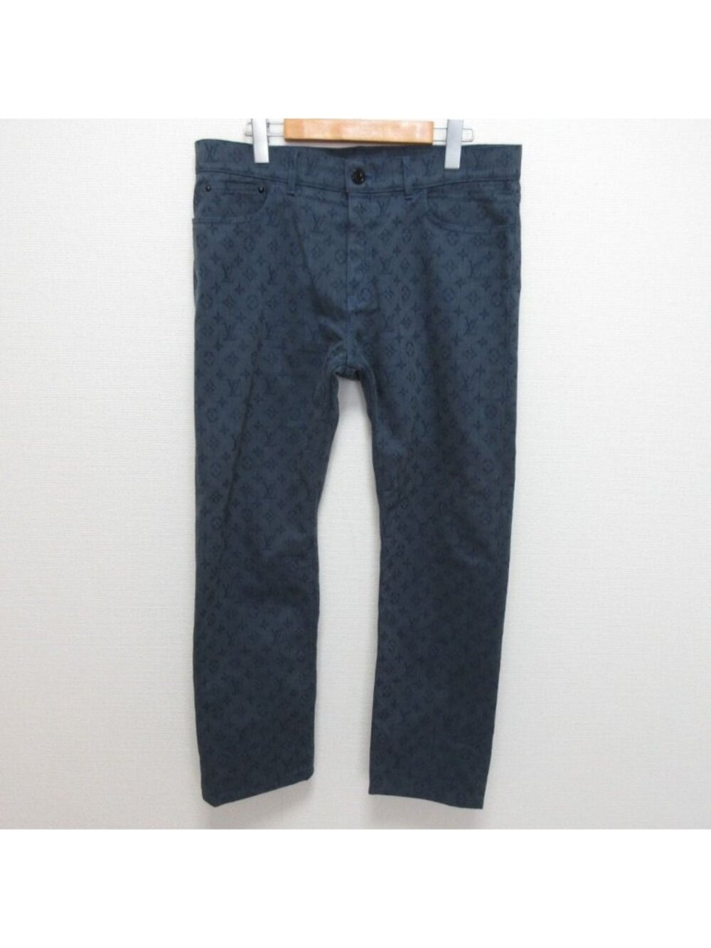 Louis Vuitton Monogram Denim Pants Qjq Indigo Spring Summer Autumn Winter